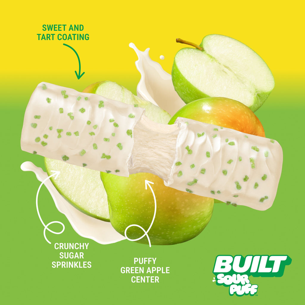 Green Apple Crush Sour Puff 4ct P7