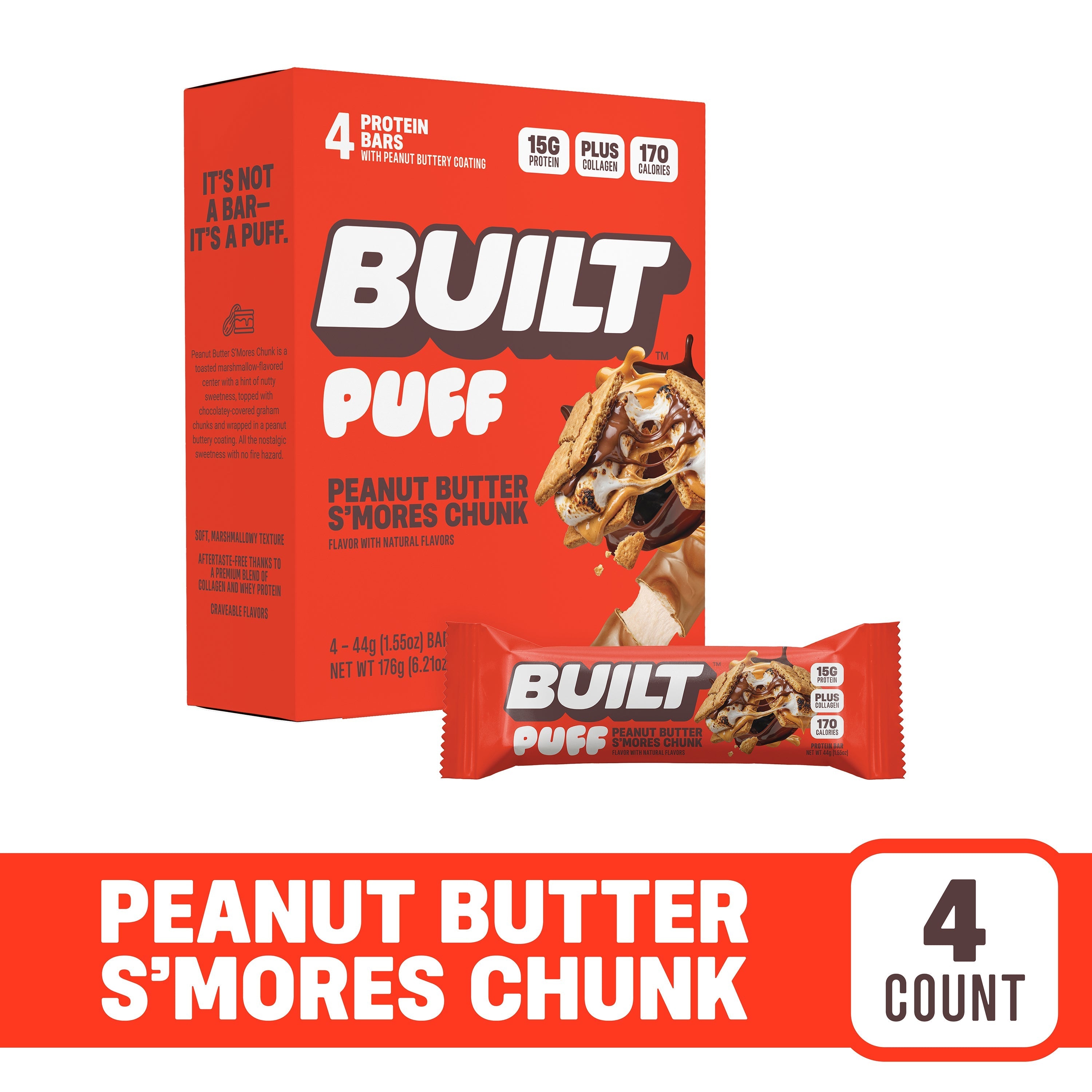Peanut Butter S'mores Chunk Puff - 4ct Y8