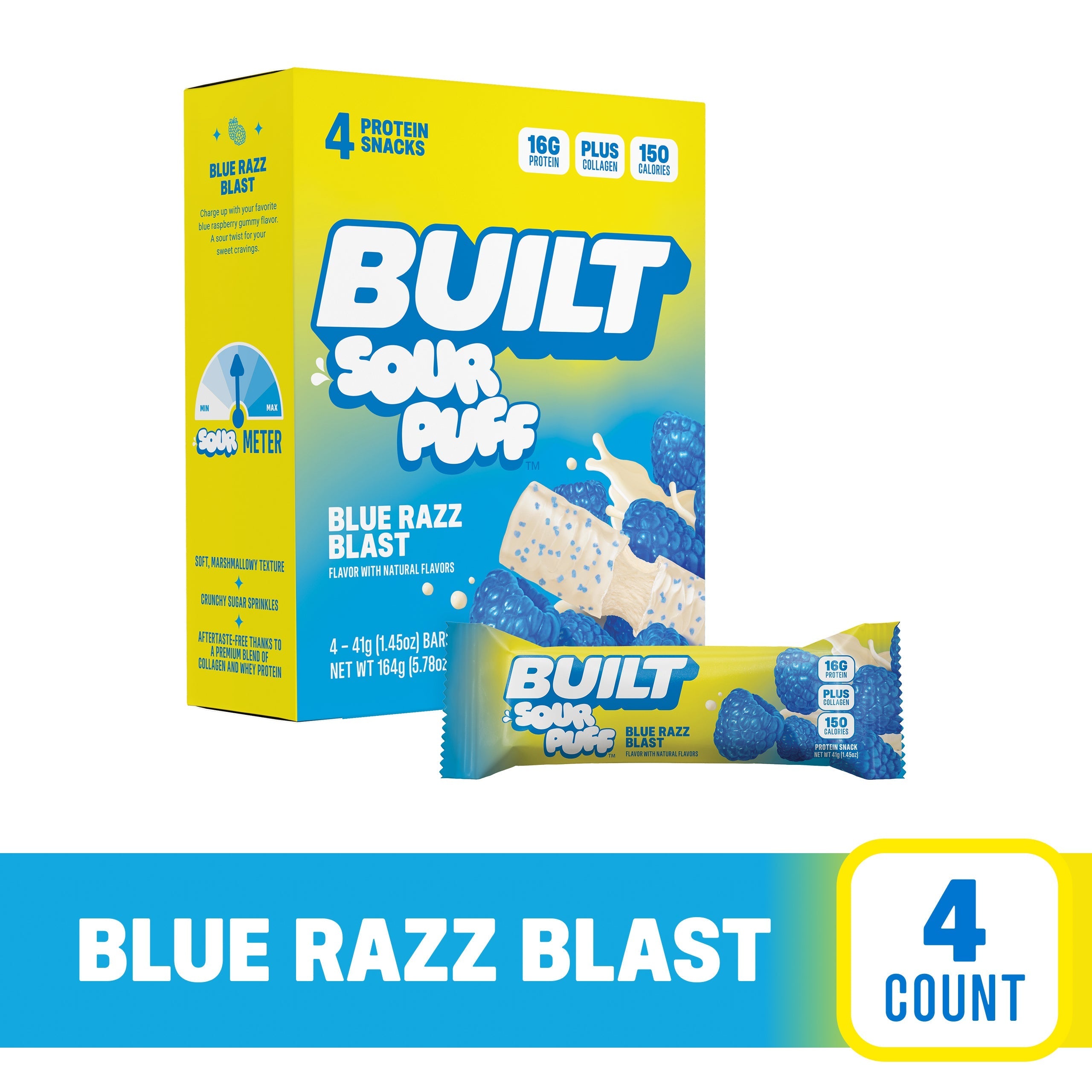 Blue Razz Blast Sour Puff 4ct Z6