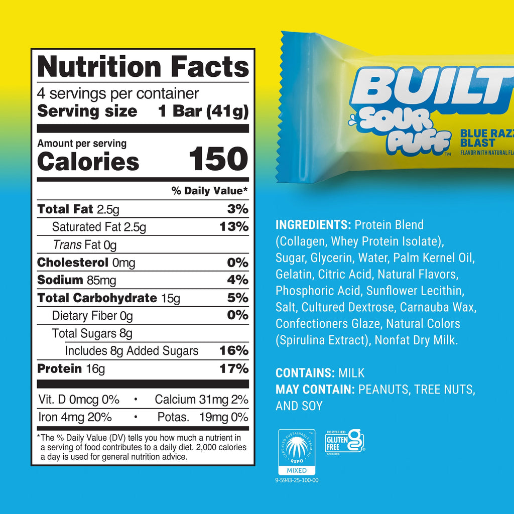 Blue Razz Blast Sour Puff 4ct Z6