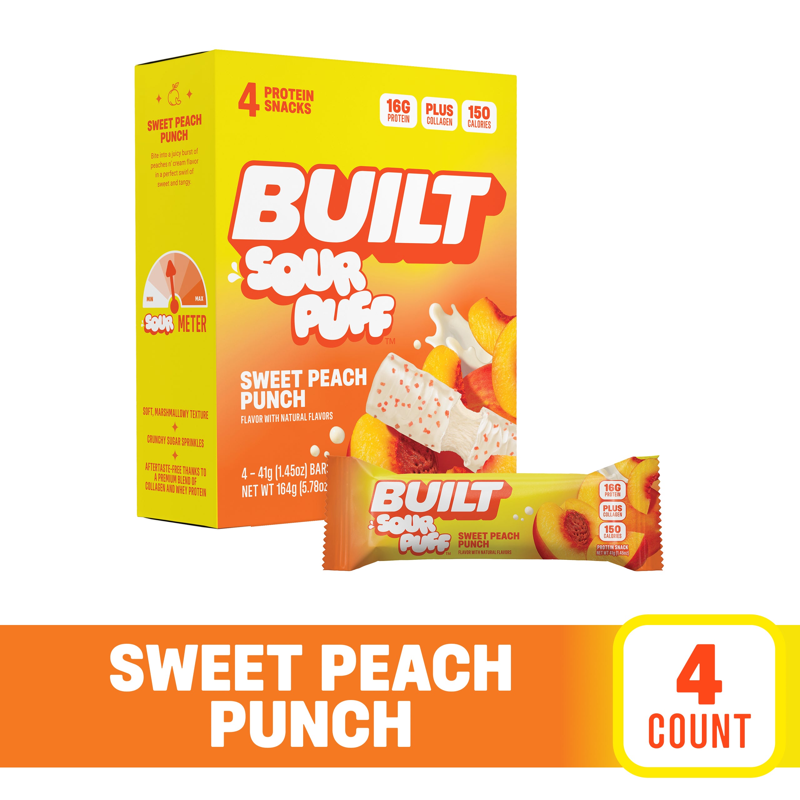 Sweet Peach Punch Sour Puff 4ct A2