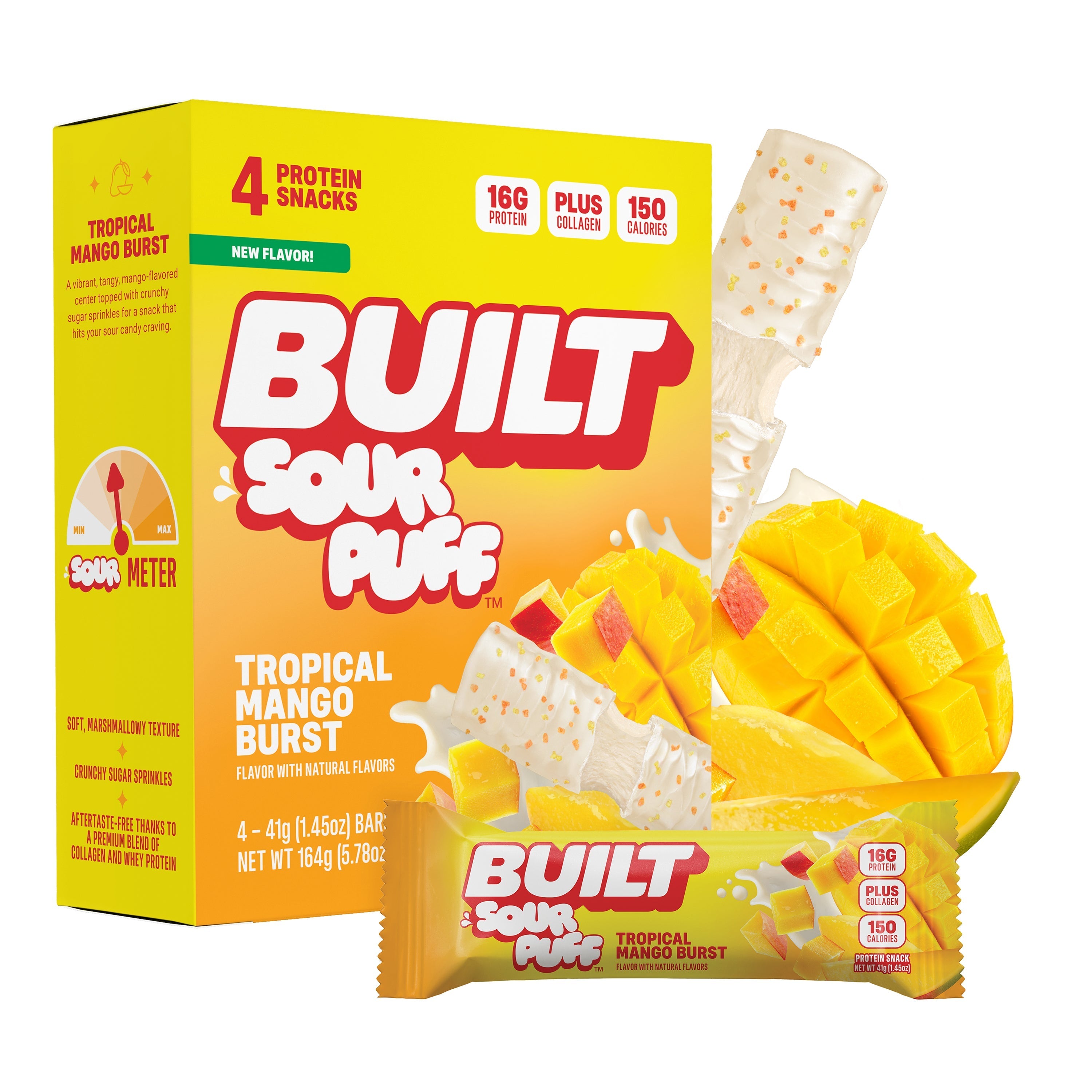Tropical Mango Burst Sour Puff 4ct Z0